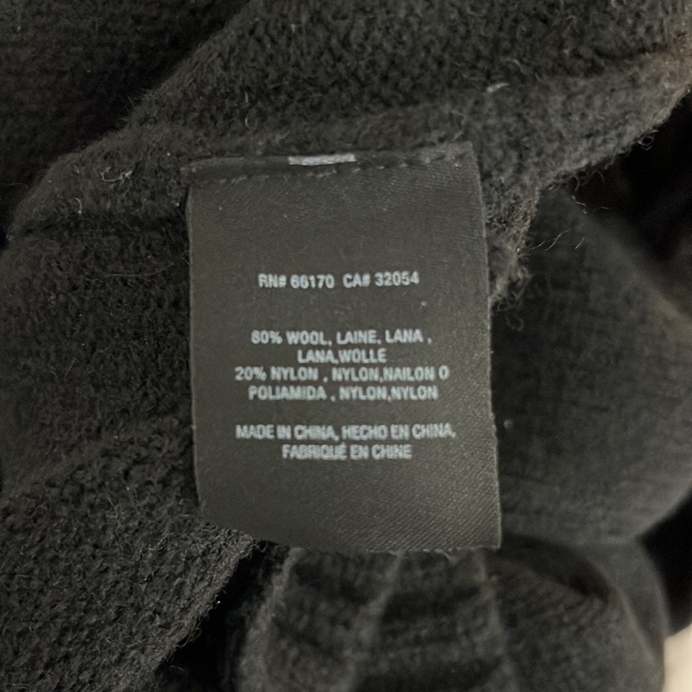 Anthropology Moth black wool blend oversized sweater size S - Picture 12 of 12